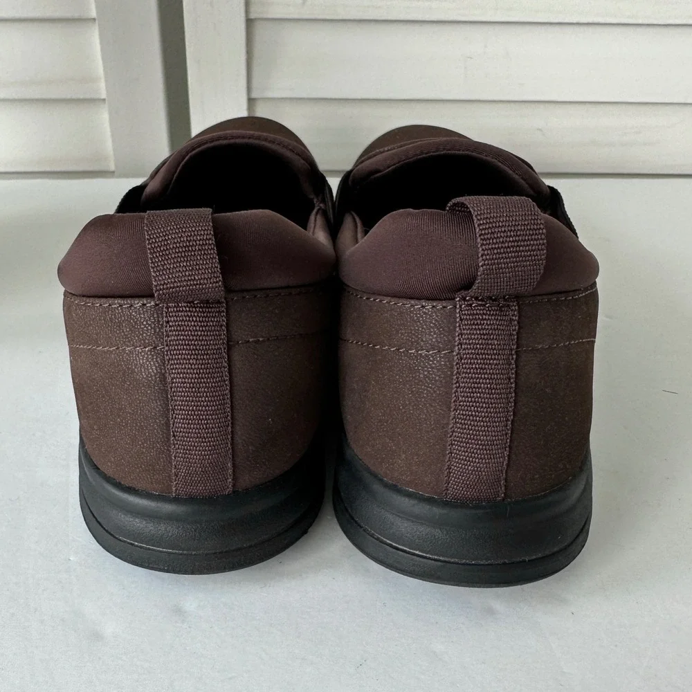 Clarks Cloudsteppers Breeze Bali Womens 9W Brown Slip On Loafers Comfort Shoe